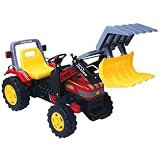 Triang Super Red Pedal Powered Tractor Hoister - Fully Operational Kids Ride On Toy