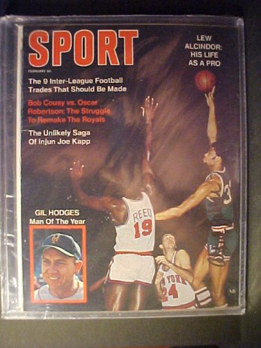 Kareem Abdul Jabbar Milwaukee Bucks Autographed February 1970 Sport Magazine