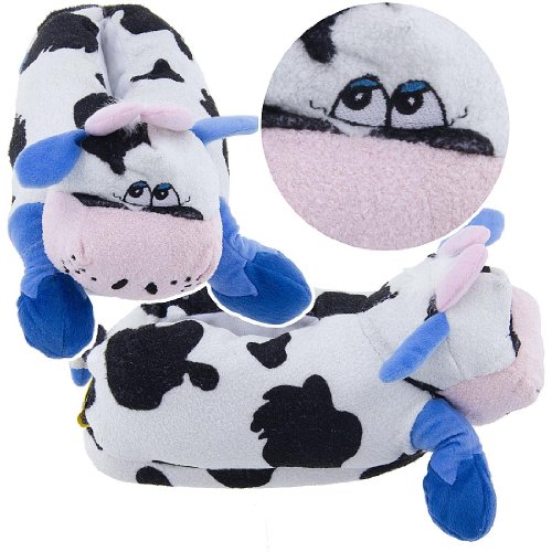 Crazy Cow Animal Slippers for Women and Men