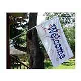 Welcome Flag Flash Design 1 - 3ft x 5ft Superknit Polyester