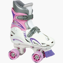 Childrens Toyshop  Sporting Goods : Girls Adjustable Quad Skates from Chicago Skates