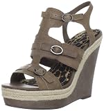 Jessica Simpson Women's Mack Wedge Sandal,Coffee,7 M US