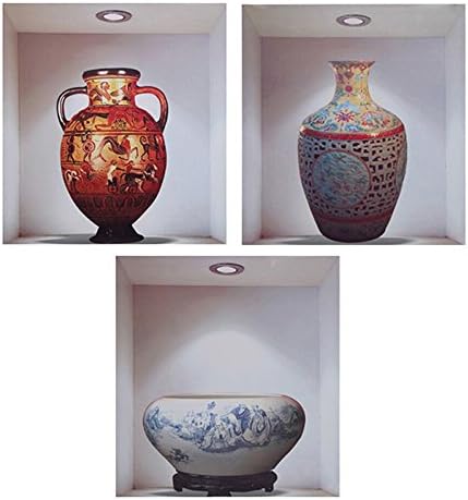 3 Pcs/set 3d Window Scene Removable Wall Art Stickers for Bedroom Living Room Background