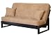 Big Tree Furniture Moda Full Size Futon Sofa Sleeper Set with 2 Matching Pillows