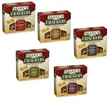 Mary's Gone Crackers Variety Pack with Onion, Herb, Black Pepper, Original, Caraway (5 pack) 6.5oz