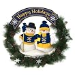 Buffalo Sabres 22" Snowman Christmas Wreath - NHL Hockey