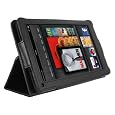 MiniSuit Amazon Kindle Fire Tablet Polyurethane Leather Case Cover Composite Journal Book Folio Stand (Black)