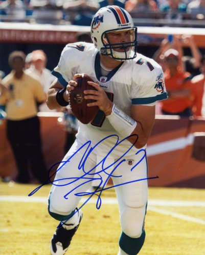 Chad Henne Autographed 8x10 Photograph | Details: Miami Dolphins, Drop Back