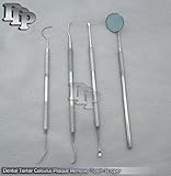 Dental Tartar Calculus Plaque Remover Tooth Scraper, Dental Mirror & Scaler Set