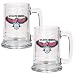 Atlanta Hawks NBA 2pc 15oz Glass Tankard Set - Primary Logo by Great American Products
