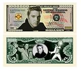 Elvis Presley Million Dollar Bill With Bill Protector
