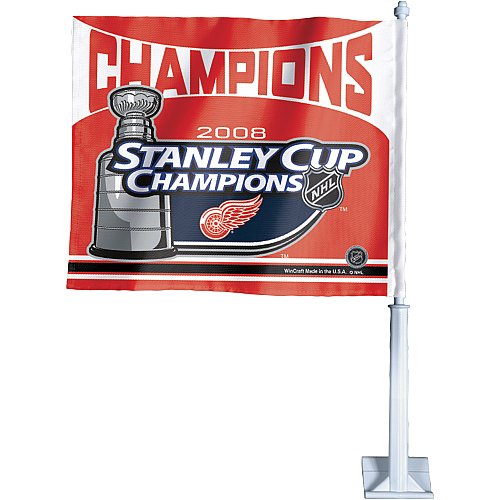 Buy Wincraft Detroit Red Wings 2008 Stanley Cup Champions Car Flag by Wincraft
