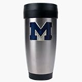 Michigan Wolverines 16 oz. Stainless Steel Travel Tumbler