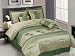 Chezmoi Collection 7 Pieces Sage Green Embroidery Palm Tree Comforter Set Bed-in-a-Bag for Full / Double Size Bedding Chezmoi Collection 7 Pieces Sage Green Embroidery Palm Tree Comforter Set Bed-in-a-Bag for Full / Double Size Bedding