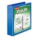 TOPS Cardinal XtraLife ClearVue Non-Stick Locking D-Ring Binder, 2 Inch, Blue, (26322)