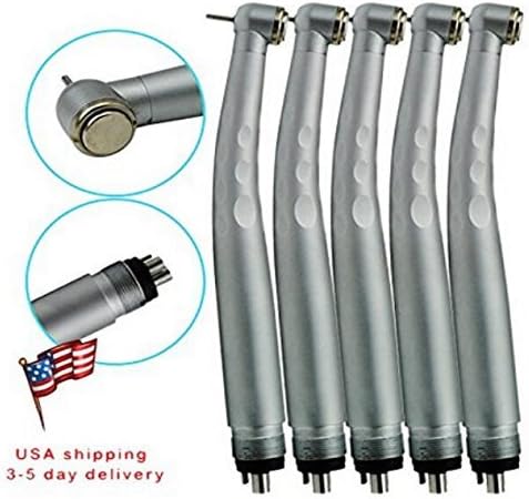 Doctor's Tools New High Speed Handpiece Standard Torque Push Button 3 Water Spray 2 Hole (Pack of 5)