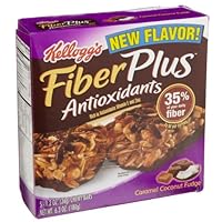 Fiber Plus Antioxidant Bars, Carmel Coconut Fudge, 6.3-Ounce Boxes (Pack of 6)