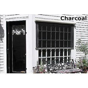 10' Cream SunSetter EasyShade with Charcoal Fabric by 