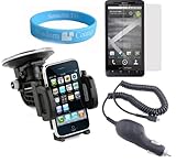 Motorola Droid X Clear Screen Protector + Motorola Droid X Car Charger + Mo ....