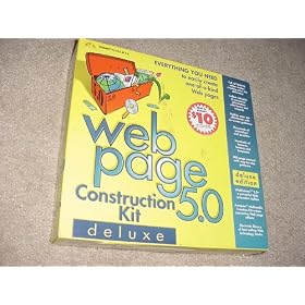 Web Page Construction Kit 5.0 Deluxe - Macmillan - Runs on Windows 95, 98, 98SE, ME & NT 4.0