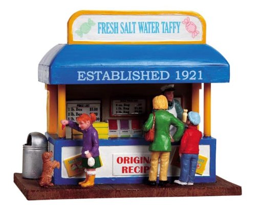 Lemax Plymouth Corners Village Collection Taffy Stand Table Piece #83697 Lemax Plymouth Corners Village Collection Taffy Stand Table Piece #83697