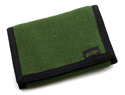 Hempmania Hemp Eight Compartment Tri-fold Wallet
