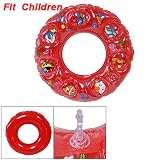 Como Child Red Inflatable Fish Print Swim Ring Pool Float