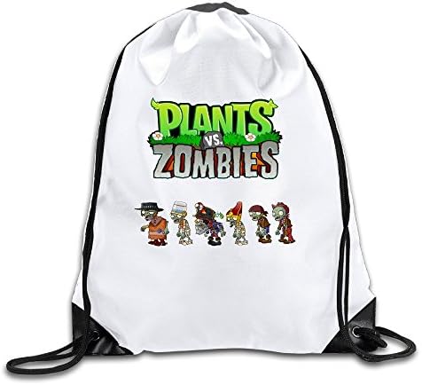 HKAIZ Plants Vs. Zombies Custom Cool Drawstring Backpack Knapsack Bag