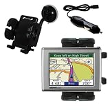 Garmin Nuvi 650 Flexible Auto Windshield Holder with Car Charger - Uses Gomadic TipExchange