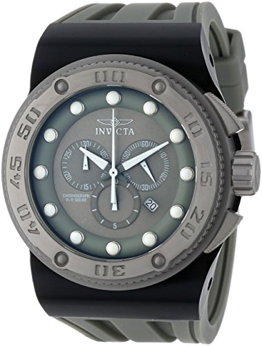 Invicta Men's 12291 Akula Sport Chronograph Grey Dial Grey Silicone Watch