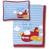 Stephen Joseph Fleece Blanket and Pillow Sets Airplane