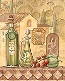 Flavors Of Tuscany III FINEST BRAND CANVAS Print With Added Heavy BRUSHSTROKES Charlene Audrey 16x20