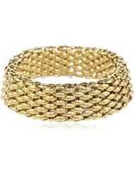 Stainless Steel High Polished Stretch Bracelet, 3.7"