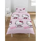 Parure de lit housse de couette + taie HELLO KITTY