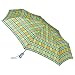 Apparel : Totes Auto Open/Close Plaid Umbrella - Yellow