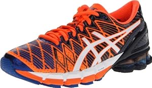 Asics - Mens Running Gel-Kinsei 5 Shoes In Flsh Orng/Wht/Ryl, UK: 12 UK, Flsh Orng/Wht/Ryl