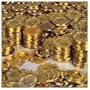 Gold Coins (144 Pc) -Plastic Toy Coins for Pirate Parties!