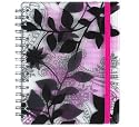 Paperchase A6 Notebook. Pink Botanical Design