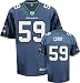 Aaron Curry Jersey: Reebok Navy Replica #59 Seattle Seahawks Jersey - X-Large