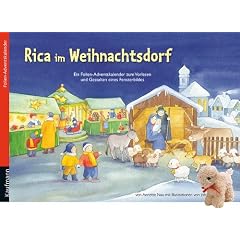 Rica im Weihnachtsdorf: Folien-Adventskalender mit Stoffschaf