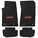 Fits Chevrolet Camaro 2010 To 2015 4Pc Mats Ebony Velourtex SS Logo