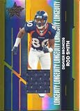 Rod Smith 2006 Leaf Rookies and Stars Materials Longevity Gold 029/250 Jersey Card Denver Broncos