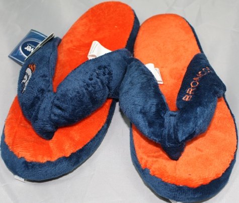 Denver Broncos NFL Flip Flop Thong Slippers