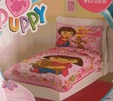 Dora The Explorer Puppy 4pc Toddler Bedding Set