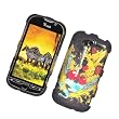 HTC myTouch 4G / myTouch HD (T-Mobile) Rubberized Snap On Protector Hard Case "Love is Victory" Design