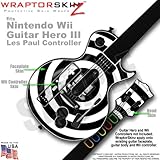 Bullseye Black and White Skin by WraptorSkinz TM fits Nintendo Wii Guitar H ....