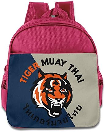 WXIANGL Kid's Muay Thai Tiger School Backpacks/Bags For Unisex Pink