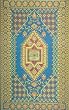 Outdoor Area Rug or Kitchen Mat 4 x 6 Turkish Aqua Patio Indoor Outdoor Rugs Reversible & Waterproof