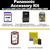 51LCm42YGNL. SL160  Panasonic Lumix DMC LZ10 ls80 ls85k ls85 ls85p ls85s Accessory Kit Includes Transcend 8GB Secure Digital High Capacity  Card Class + Rapid AA AC/DC Charger Card Reader + LCD Screen Protector + More