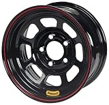 Bassett Wheel D-Hole DOT Black Powder Coat - 15 x 8 Inch Wheel